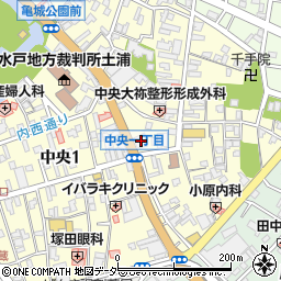 三菱ＵＦＪ銀行土浦支店周辺の地図