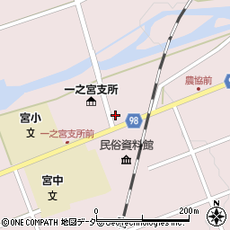 岐阜県高山市一之宮町本通上周辺の地図