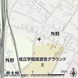 埼玉県久喜市外野156周辺の地図