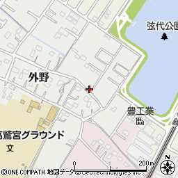 埼玉県久喜市外野346周辺の地図
