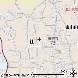 長野県諏訪郡下諏訪町東山田7465-1周辺の地図