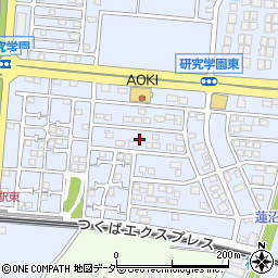 茨城県つくば市研究学園6丁目24周辺の地図