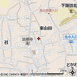 長野県諏訪郡下諏訪町東山田7397-3周辺の地図