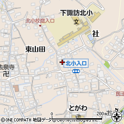 長野県諏訪郡下諏訪町東山田6835-1周辺の地図