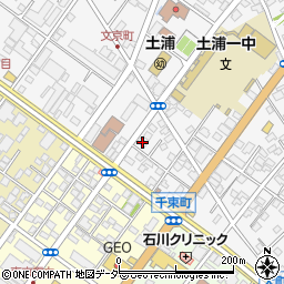 茨城県土浦市文京町6-10周辺の地図