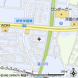 茨城県つくば市研究学園6丁目48周辺の地図