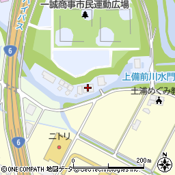 土浦市役所　衛生センター周辺の地図