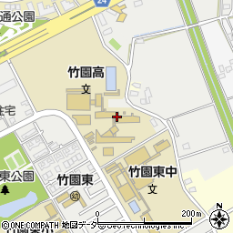 茨城県立竹園高等学校周辺の地図