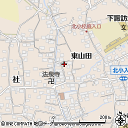 長野県諏訪郡下諏訪町東山田7396周辺の地図