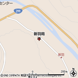 新羽郵便局周辺の地図