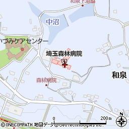 埼玉森林病院周辺の地図