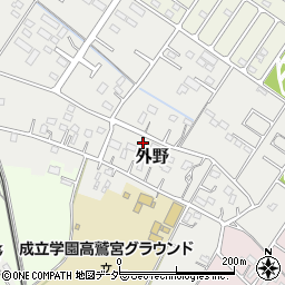 埼玉県久喜市外野207周辺の地図