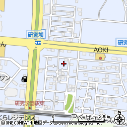 茨城県つくば市研究学園6丁目12周辺の地図