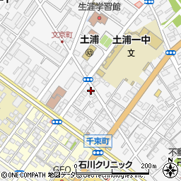 茨城県土浦市文京町6-16周辺の地図