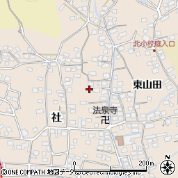 長野県諏訪郡下諏訪町東山田7416周辺の地図