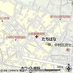 小萩郵便局前周辺の地図