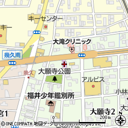 カラオケコート・ダジュール福井大願寺店周辺の地図