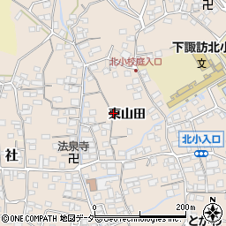 長野県諏訪郡下諏訪町東山田7301-1周辺の地図