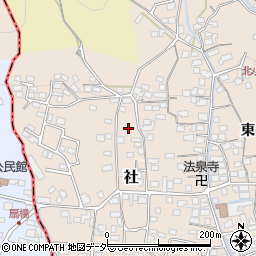 長野県諏訪郡下諏訪町東山田7486-2周辺の地図