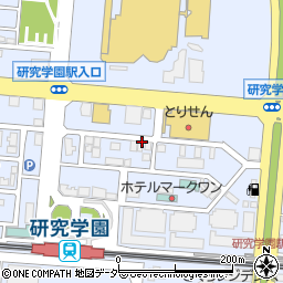 東京バル TAKEO 研究学園店周辺の地図