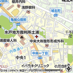 筑波銀行霞ケ岡支店周辺の地図