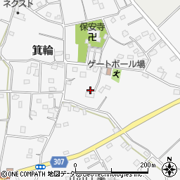 埼玉県熊谷市箕輪周辺の地図