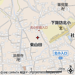 長野県諏訪郡下諏訪町東山田7298-2周辺の地図
