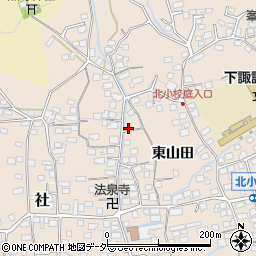 長野県諏訪郡下諏訪町東山田7387周辺の地図