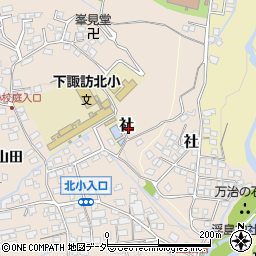 長野県諏訪郡下諏訪町社6943周辺の地図