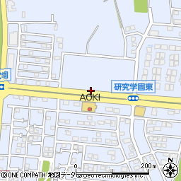 茨城県つくば市研究学園6丁目周辺の地図