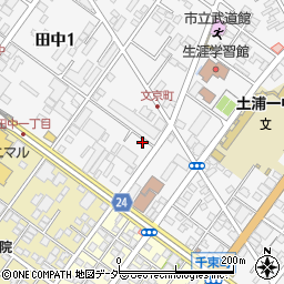 茨城県土浦市文京町18-24周辺の地図