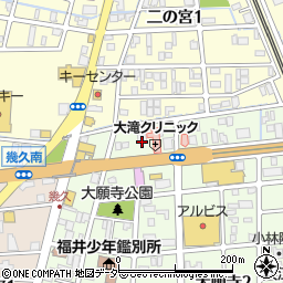 福井県福井市大願寺3丁目9周辺の地図