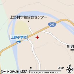 群馬県多野郡上野村新羽51周辺の地図