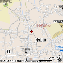 長野県諏訪郡下諏訪町東山田7386周辺の地図