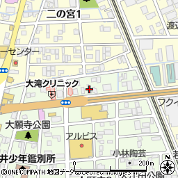 福井県福井市大願寺2丁目9-8周辺の地図
