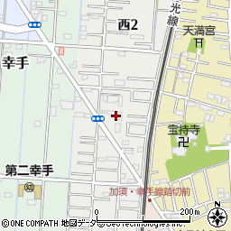 埼玉県幸手市西周辺の地図
