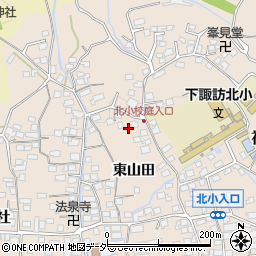 長野県諏訪郡下諏訪町東山田7307周辺の地図