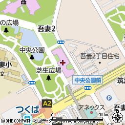 茨城県つくば美術館周辺の地図