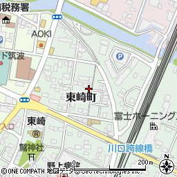 茨城県土浦市東崎町周辺の地図
