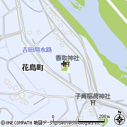 上花島公民館周辺の地図