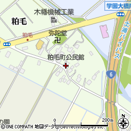 粕毛町公民館周辺の地図