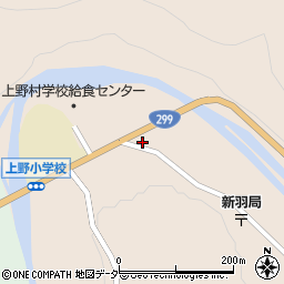 群馬県多野郡上野村新羽60周辺の地図