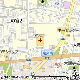 ゲンキー福井二の宮店周辺の地図