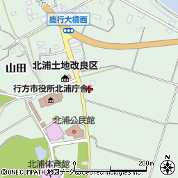 茨城県行方市山田820周辺の地図