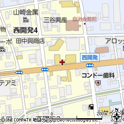 福井県福井市西開発4丁目106周辺の地図