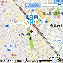 北鴻巣駅前歯科医療クリニック周辺の地図
