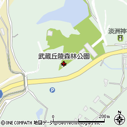 国営武蔵丘陵森林公園周辺の地図
