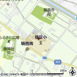 加須市立種足小学校周辺の地図