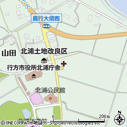 茨城県行方市山田820-5周辺の地図