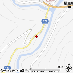 群馬県多野郡上野村楢原1516周辺の地図
